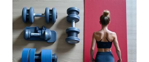 トレーニングウェアとウェイト